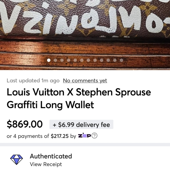 Louis Vuitton X Stephen Sprouse Graffiti Long Wallet - Picture 12 of 12